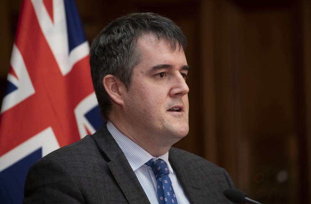 National Party Covid-19 spokesman Chris Bishop during their press conference at Parliament, Wellington, 28 September, 2021.