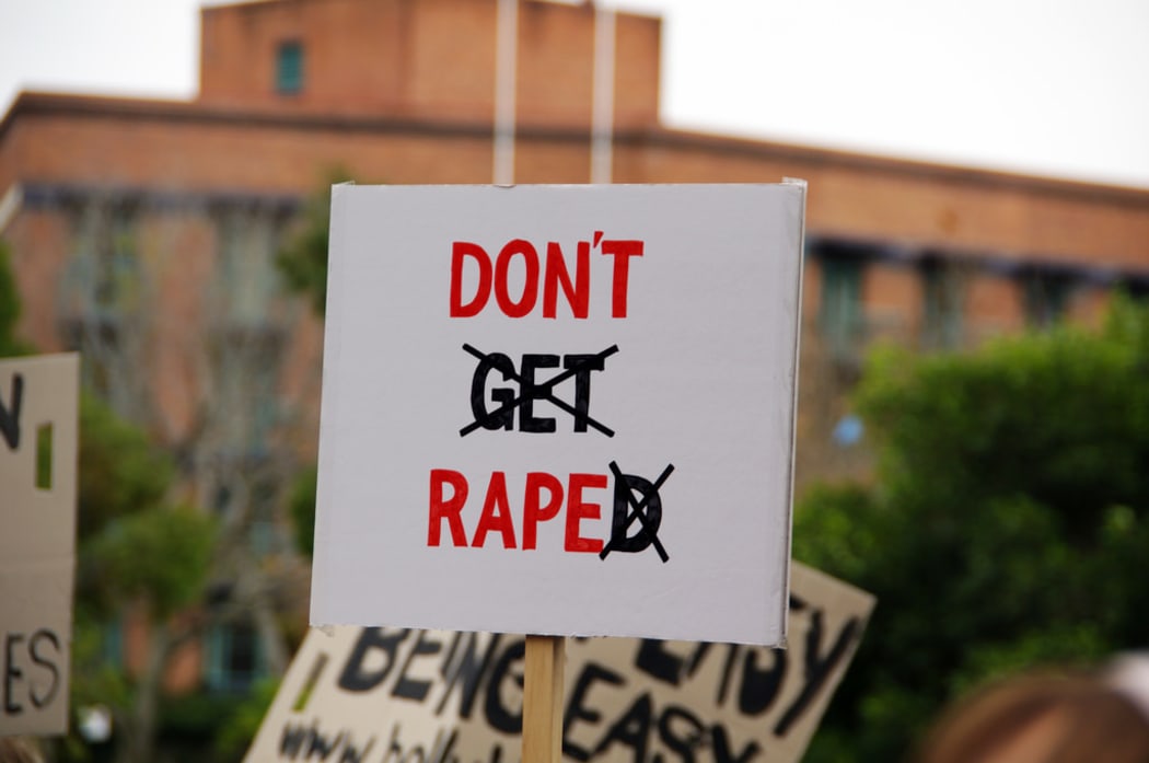 Anti Rape protest sign