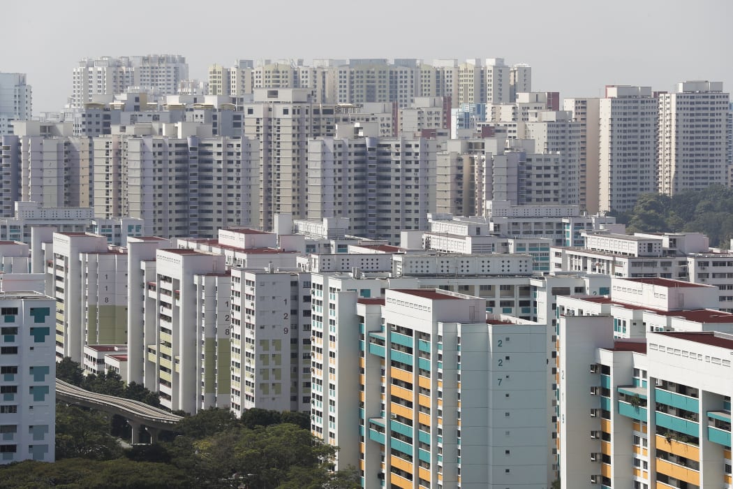 Public housing in Singapore, taken on 19 February 2018. (Photo by Yen Meng Jiin / BT / Singapore Press Holdings via AFP)