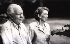 Elliott Carter and his wife Helen