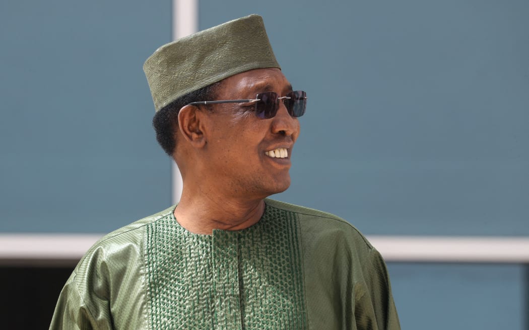 Former Chad President Idriss Deby during the G5 Sahel summit on June 30, 2020, in Nouakchott.