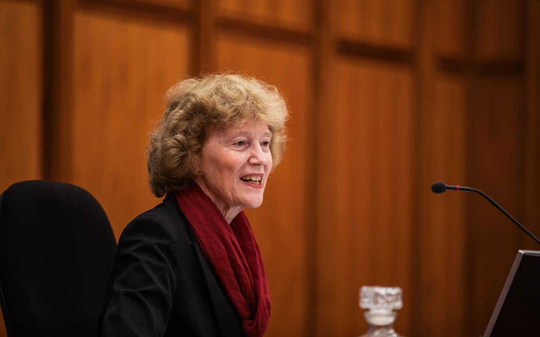 Justice Christine French  sitting in Court of Appeal during David Tamihere's appeal