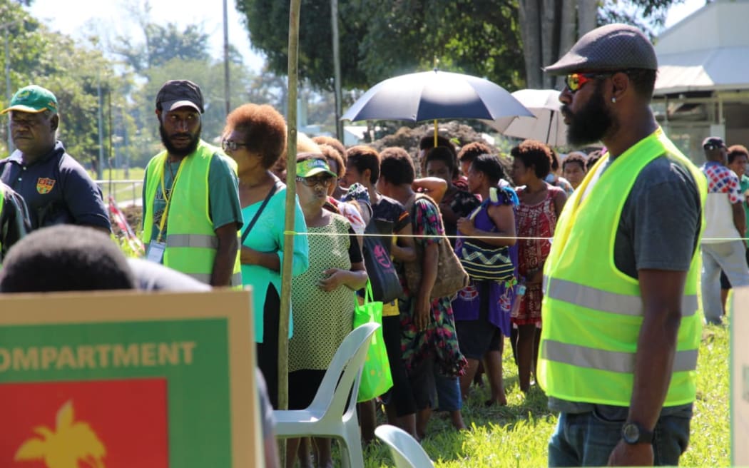 Voting in the PNG election