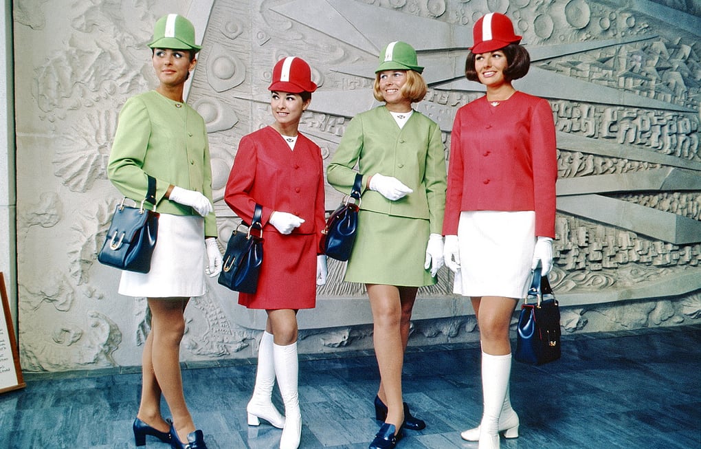 The "lollipop" uniform in 1971.