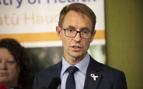 Dr Ashley Bloomfield, Director General of Health, addresses media about the NZ Covid-19 cases