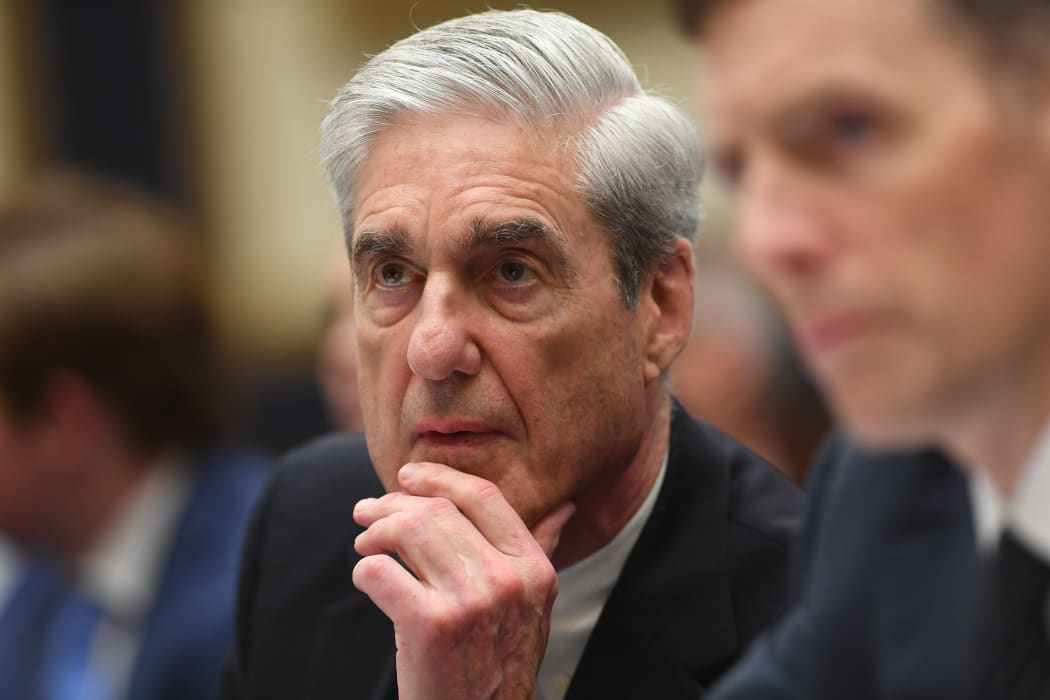 Former Special Counsel Robert Mueller listens as he testifies before the House Select Committee on Intelligence hearing on Capitol Hill in Washington, DC, July 24, 2019. (Photo by SAUL LOEB / AFP)