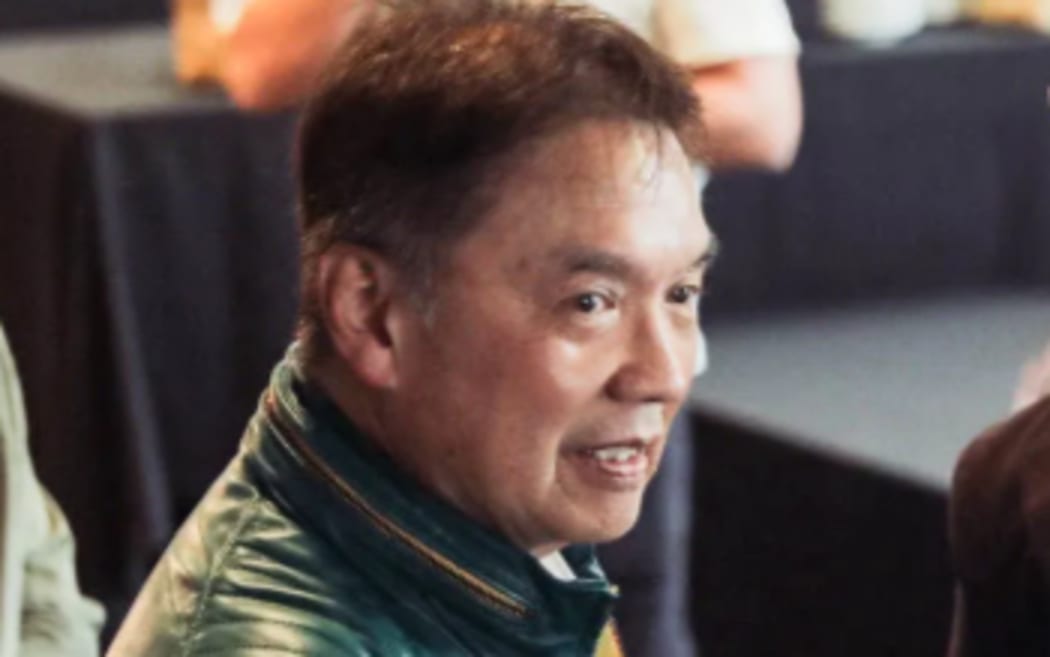 Wellington City Councillor Ray Chung pictured at Andrew Little's launch of his Wellington mayoralty campaign on 17 May, 2025.