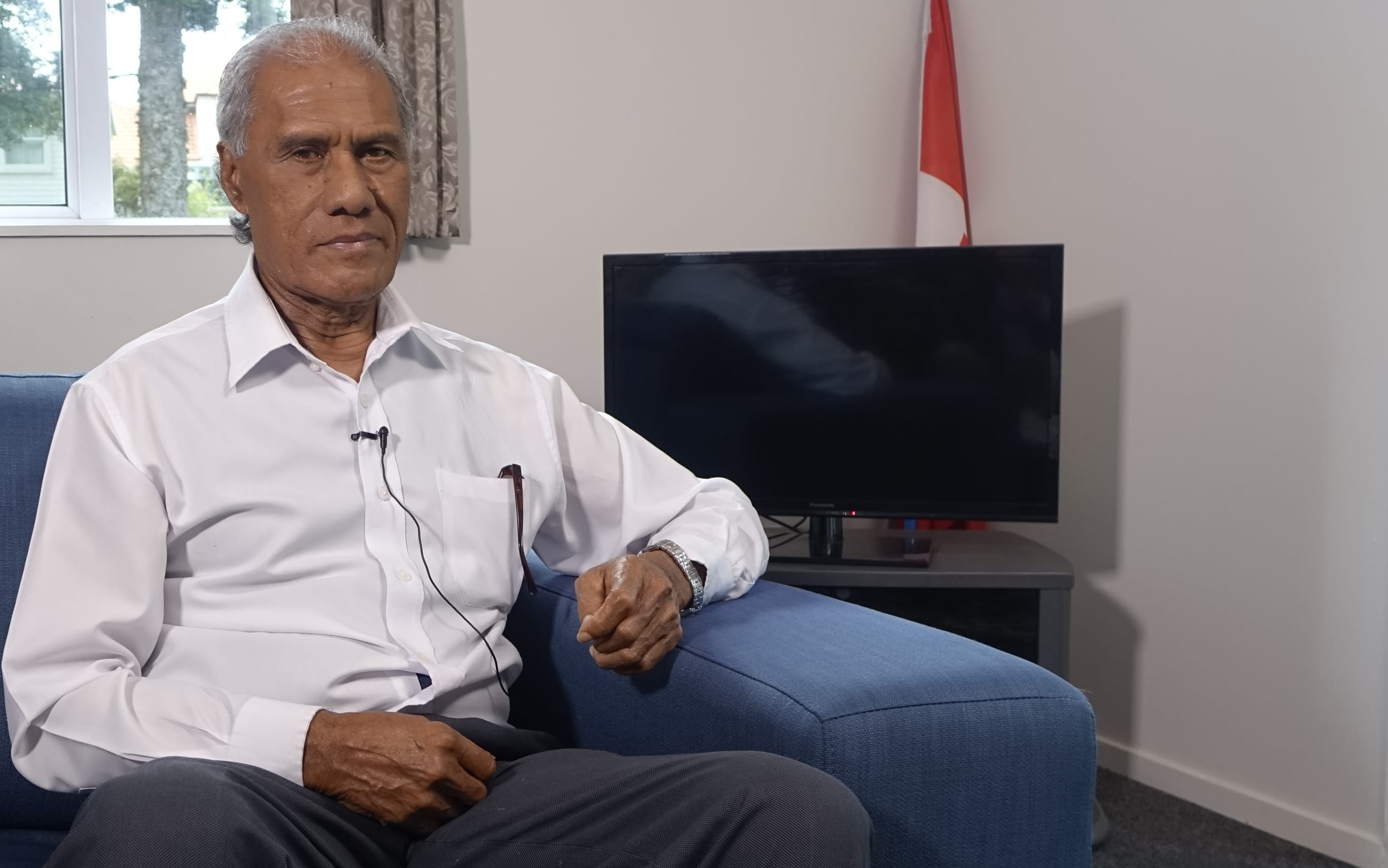 'Akilisi Pohiva the Prime Minister of Tonga