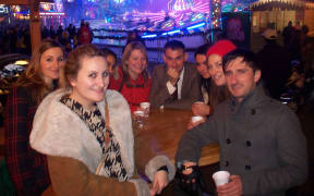 Stacey Knott and friends in London