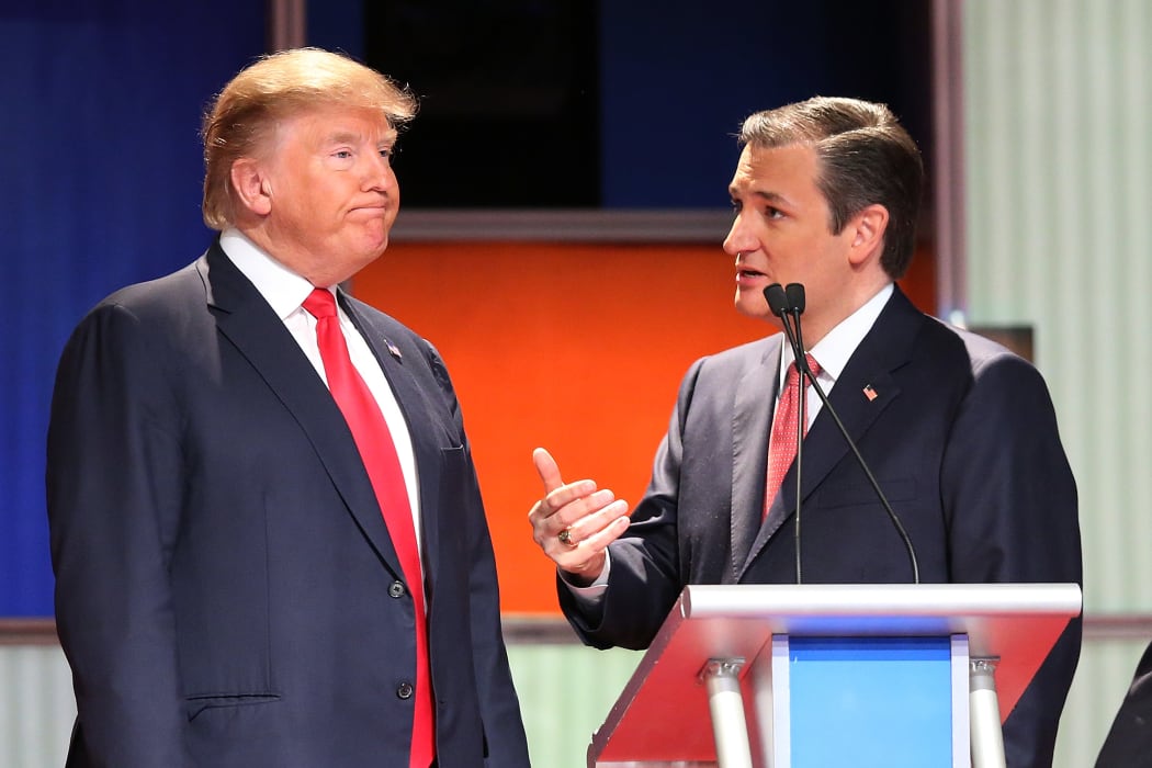 Republican presidential candidates (L-R) Donald Trump and Sen. Ted Cruz.