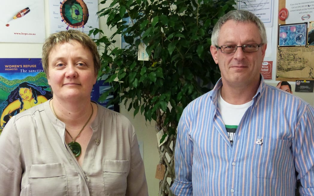To recognise International Overdose Awareness Day, Mr Greenwood and dozens of others hung tags with the names of loved ones who have died from overdoses on a memorial tree at the Wellington needle exchange.