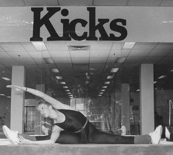 A woman at Kicks Aerobics