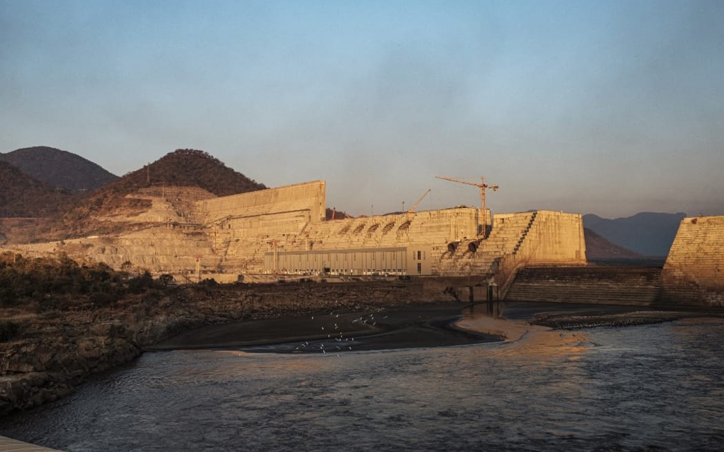 The Grand Ethiopian Renaissance Dam (GERD) under construction, near Guba in Ethiopia. - Ethiopia has started the second phase of filling a controversial mega-dam on the upper Nile River, Egypt said, raising tensions ahead of an upcoming UN Security Council on the issue.