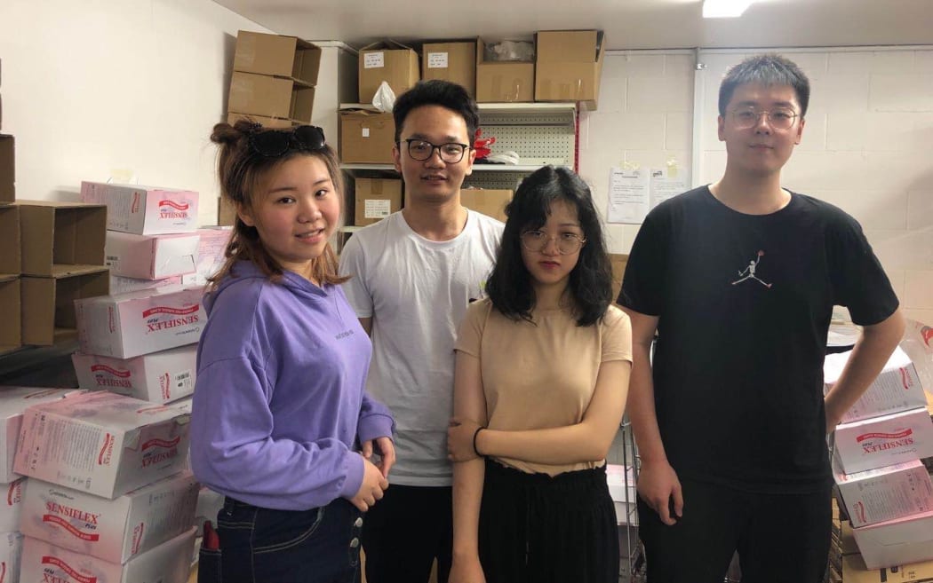 University of Auckland students Summer Xia, Allan Sun, Rong Kuang and Hengda Qin are also members of the New Zealand Chinese Students Association.