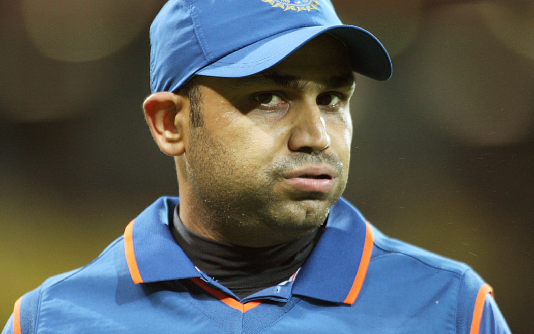 The retiring Indian cricketer Virender Sehwag.