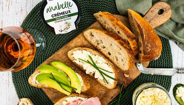 Anabelle Exquisite Dairy's cremeux herb and garlic.