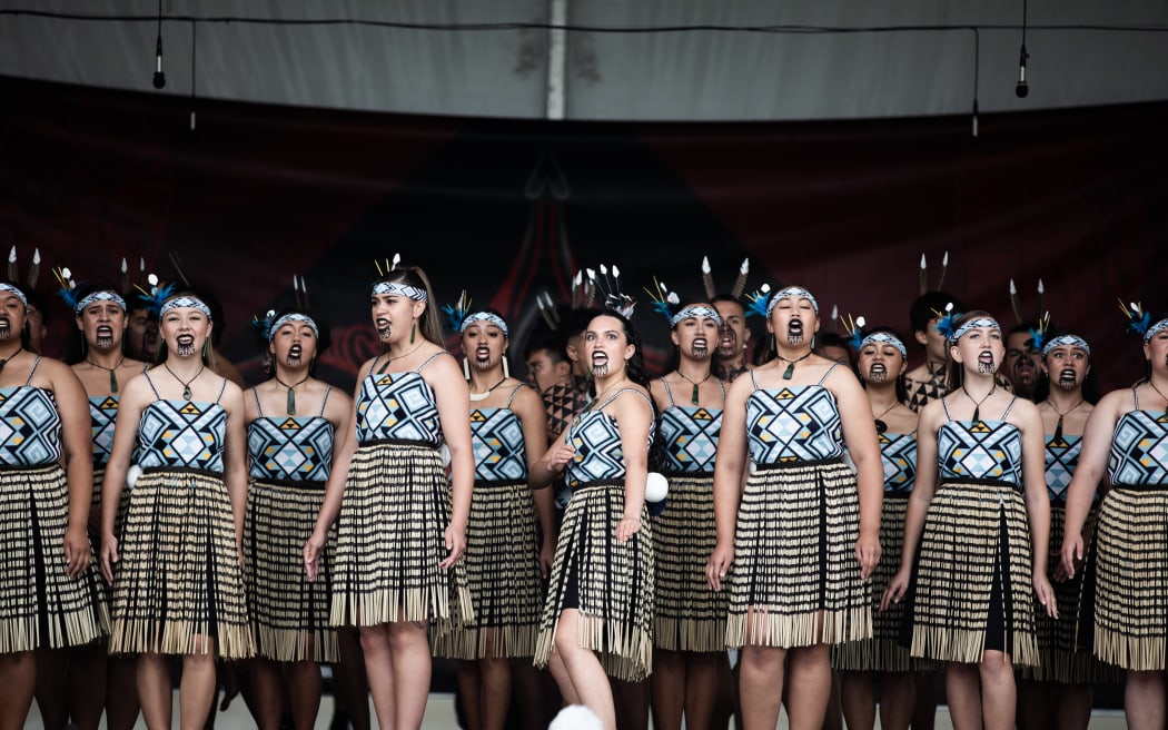 Mt Albert Grammar School students performing at Polyfest.