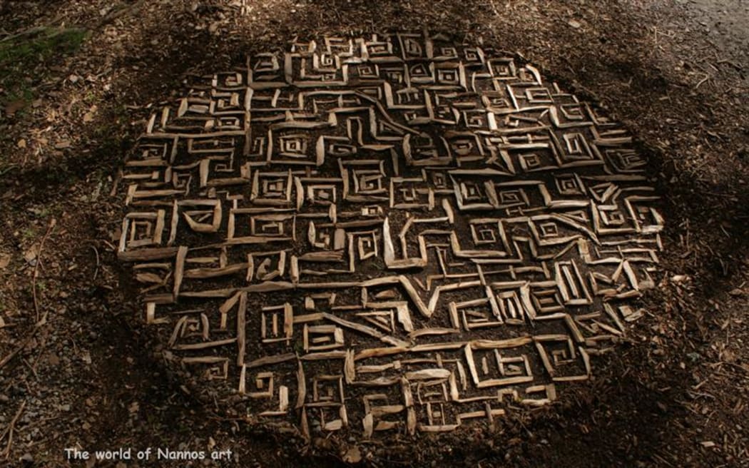 Rock sculptures by Daniel Morgan - artist also known as Nannos