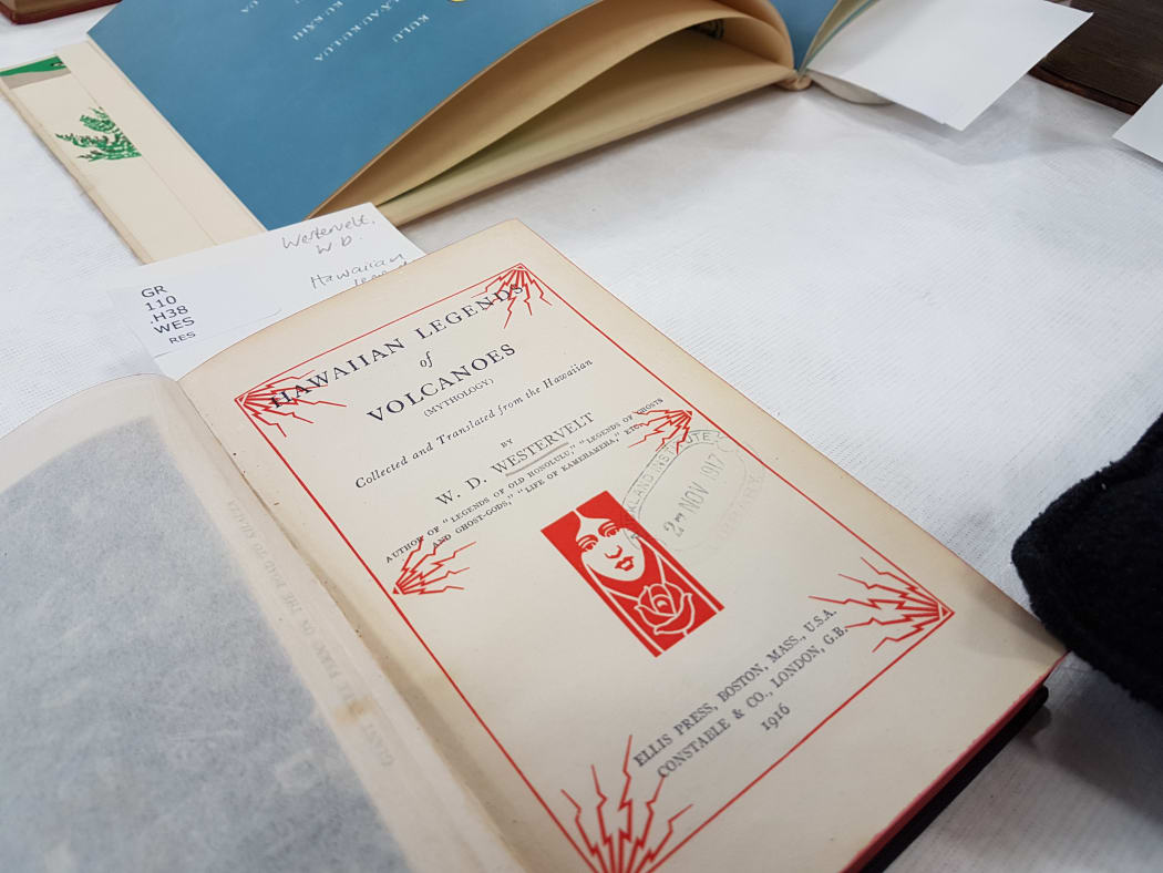Hawaiian legends book showcasing for the Pacific Communities Access Project, hosted by Auckland War Memorial Museum
