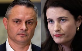 Green Party co-leader James Shaw and National Party finance spokesperson and deputy leader Nicola Willis.