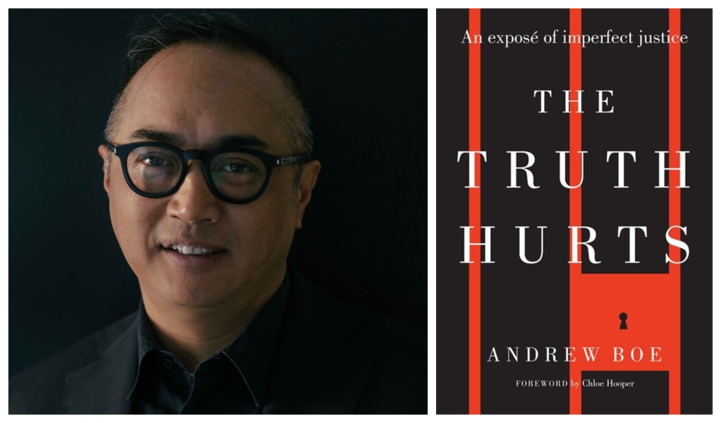 Andrew Roe and the cover of his book "The Truth Hurts"