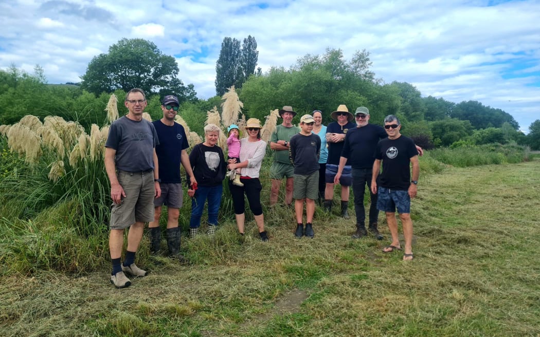 The Esk River Planting Group, minus a couple of members.
