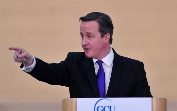 David Cameron giving a speech on Scottish independence in east London earlier this month.