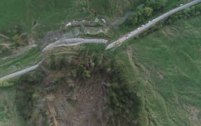 A large slip has swept away a section of Tiniroto Road between Rockhill Road and Parikanapa Road on the East Coast, leaving it impassable.