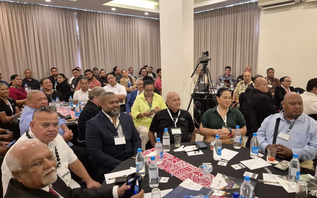 Participants at the business meeting in Nukualofa. May 2025