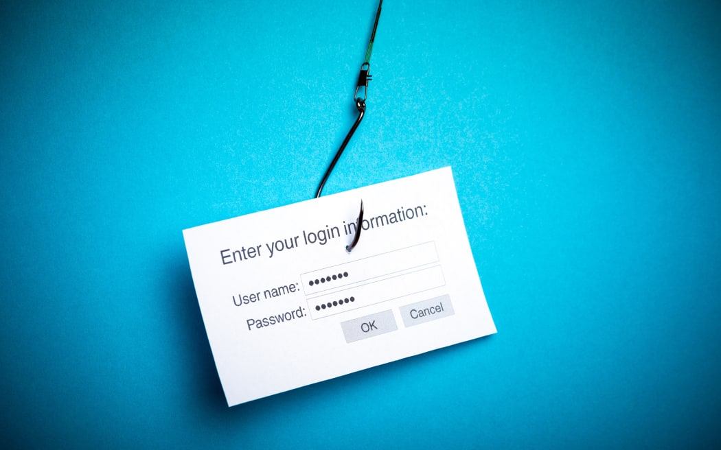 22076796 - concept of hacking or phishing a login and password with malware program