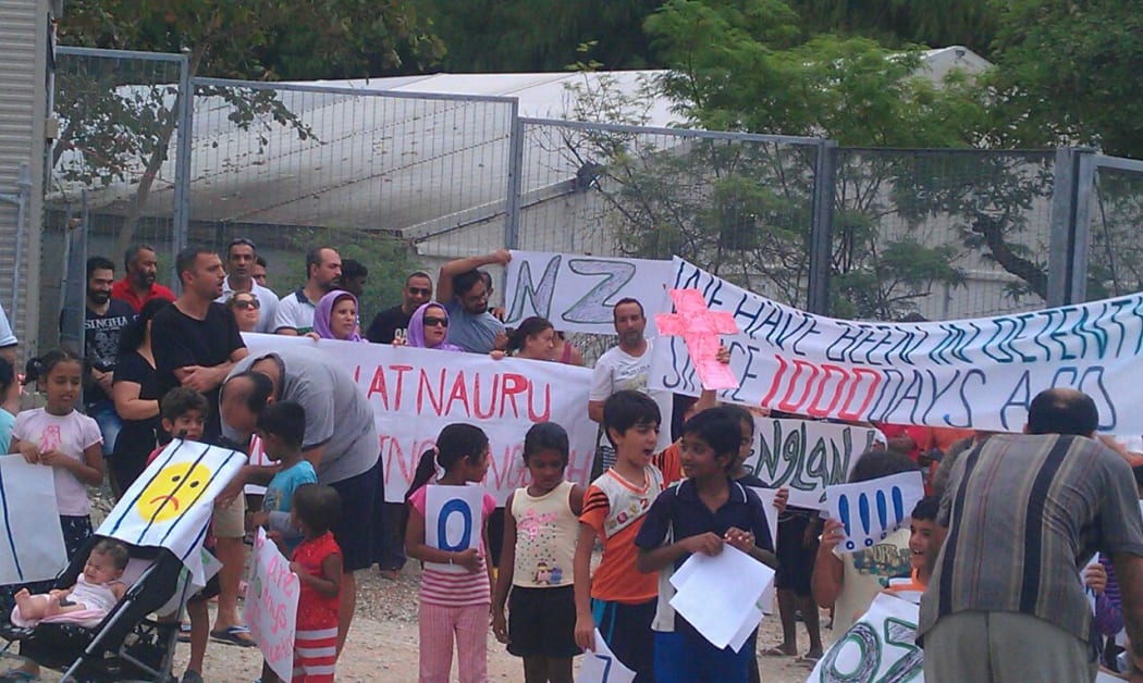 Protest on Nauru