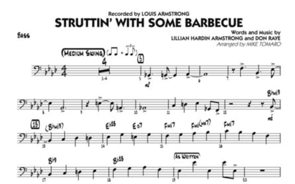 Struttin With Some Barbecue (sheet music)