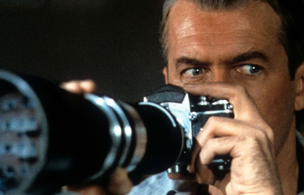 James Stewart in Alfred Hitchcock's 1954 thriller Rear Window