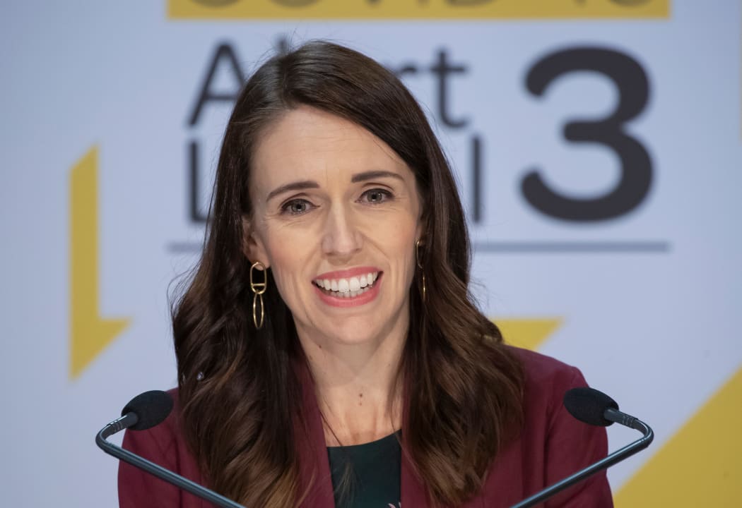 Prime Minister Jacinda Ardern talks to media during a Covid-19 coronavirus briefing on 6 May, 2020.