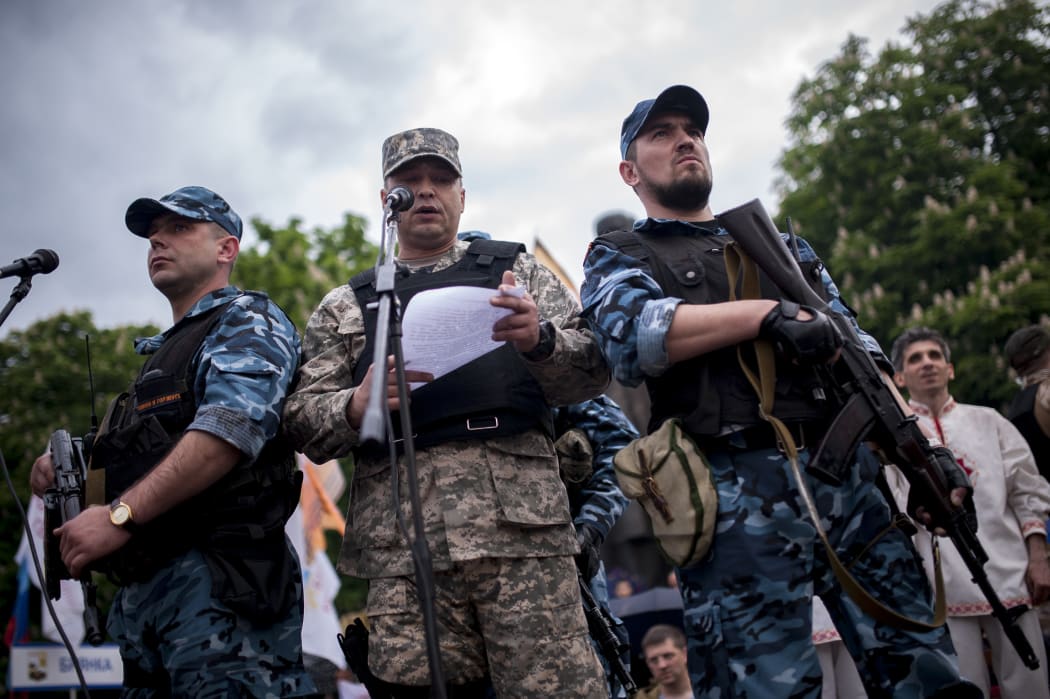 Pro-Russian rebels claimed victory in an independence referendum in Luhansk.