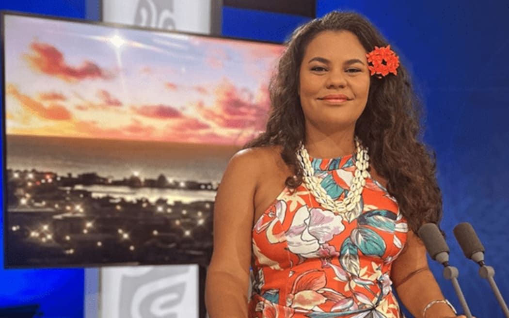 French Polynesia’s minister for youth and sports Nahema Temarii on 4 December 2023.