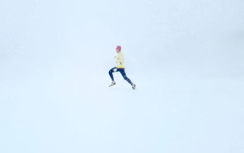 Running in snow