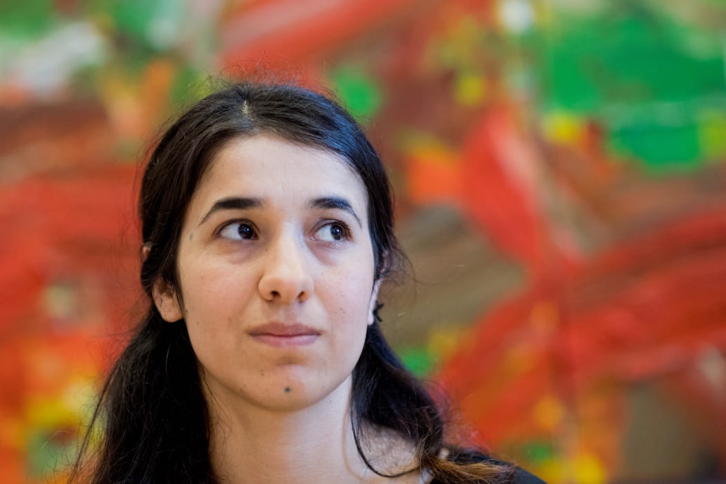 Nadia Murad Basee, along with Lamiya Aji Bashar, survived her abduction by Islamic State and now campaigns for the Yazidi community.