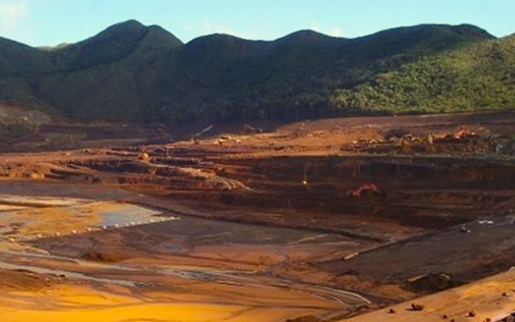 Nickel Prony Ressources mining site in New Caledonia.