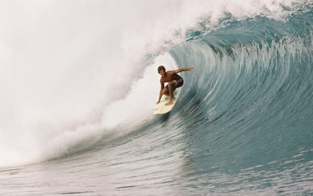 Shot by @jakefissendencreative. 16 year old James Kusitino riding the wave.