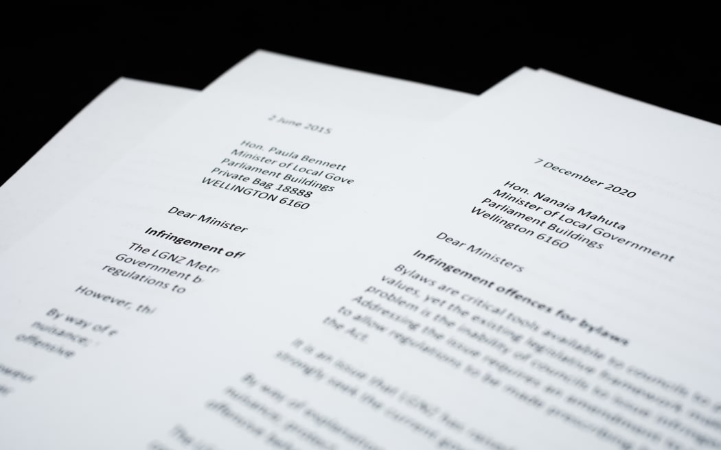Local Government New Zealand's letter to Minister Nanaia Mahuta