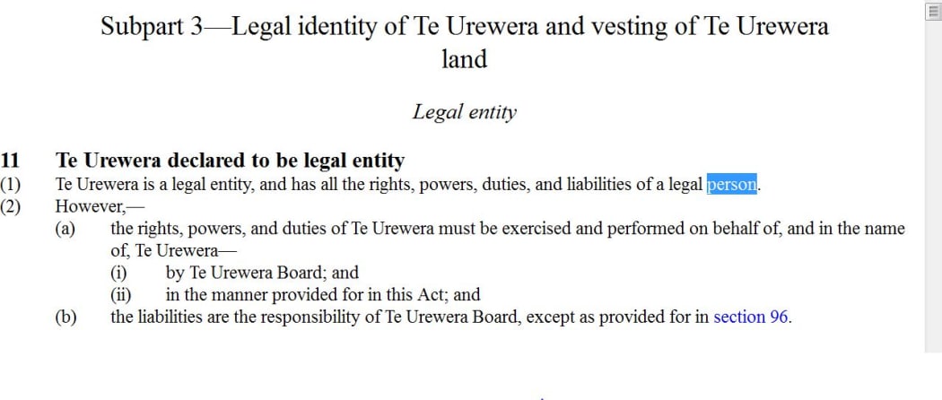Te Urewera Act