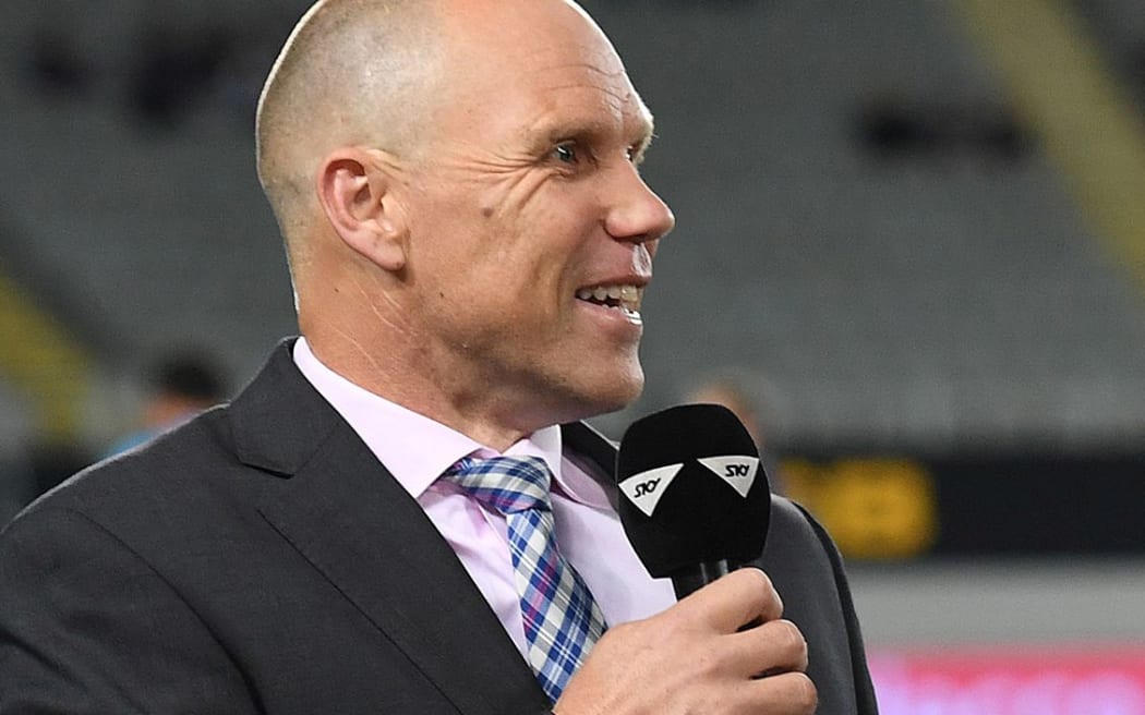 Former All Black turned rugby commentator Jeff Wilson.