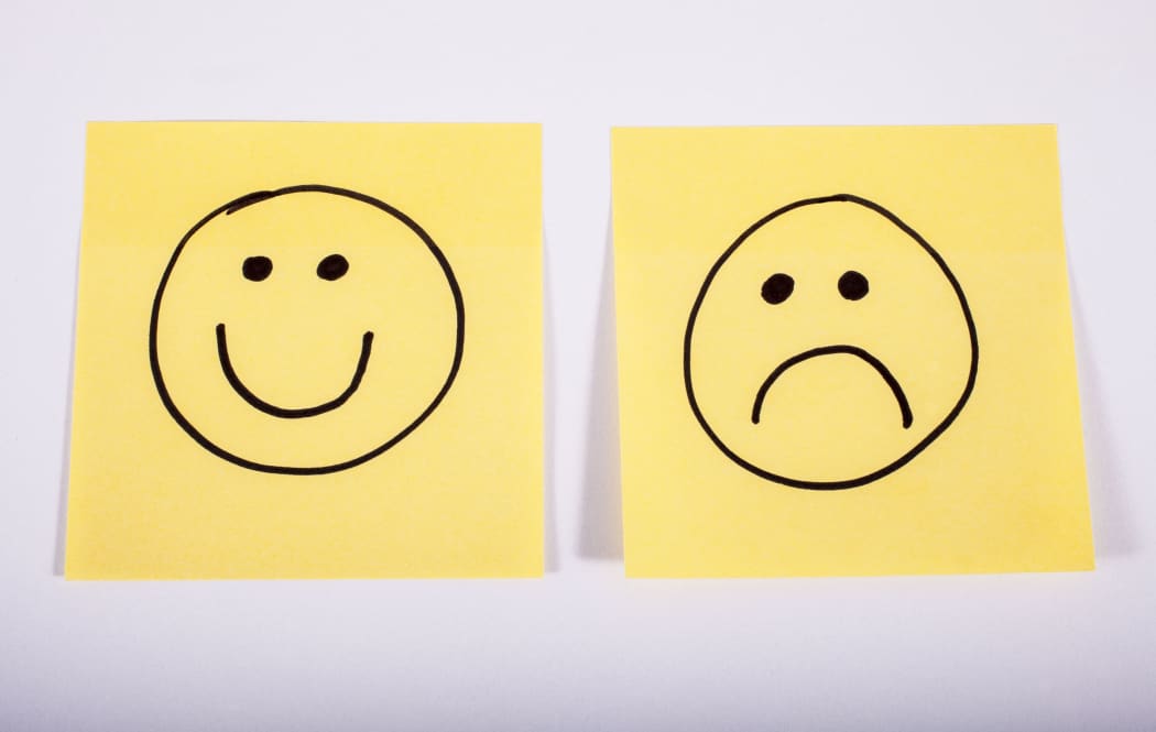 happy and sad face