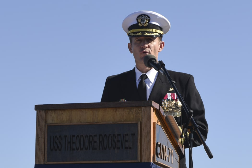 US Navy Captain Brett Crozier