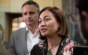 Green Party Co-leaders Marama Davidson and James Shaw