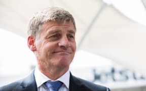 Bill English talking to media after announcing he will not attend Waitangi