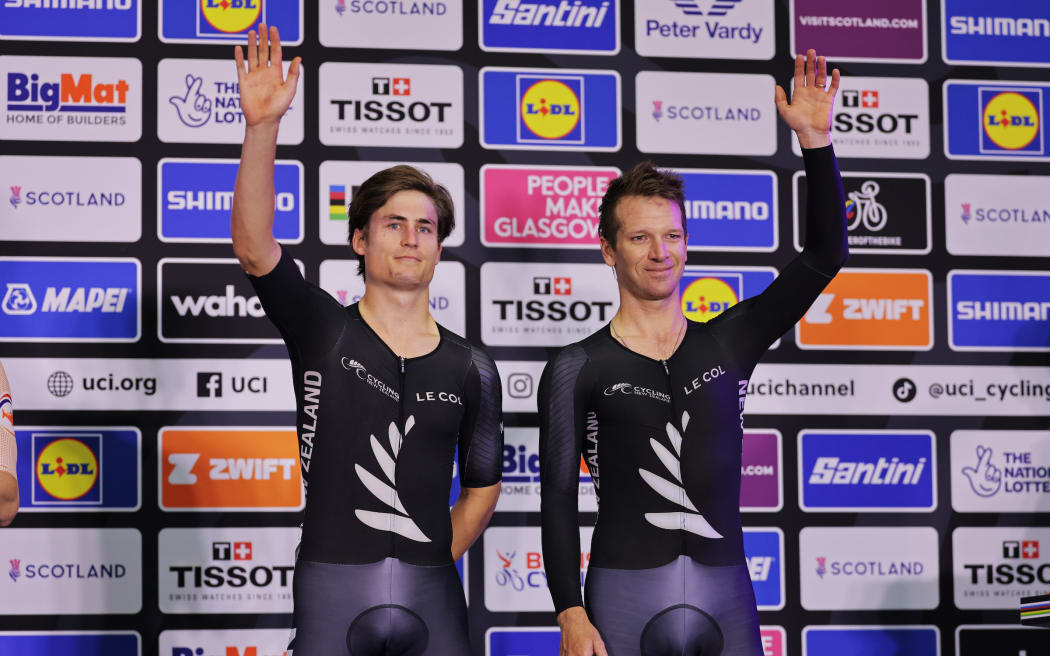 Campbell Stewart and Aaron Gate Madison bronze medalists 2023 World Championships