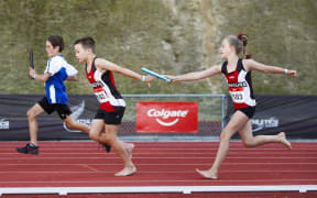 Kids compete at the Colgate Games in New Zealand.