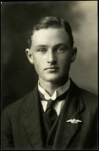 This is an image of a Studio portrait of Gordon Alfred Eliott, c.1918 who graduated  from the Walsh Flying School  in 1918